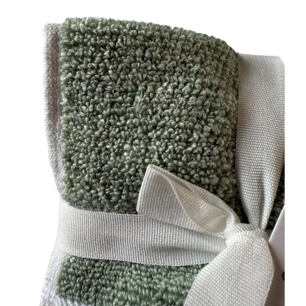 Tommy Bahama Washcloths Facecloths High Tide Mineral Green 100% Cotton Set of 4